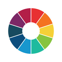 pie charts vector colorful info template. on white background 