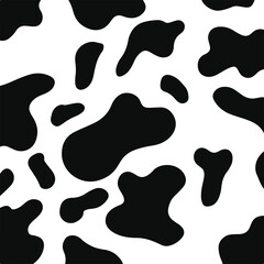 Cow Pattern Background. Ornament Design. Vector Illustration.