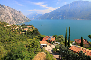 Naklejka na ściany i meble Bassanega at the Lake Garda. Lombardy, northern Italy, Europe.