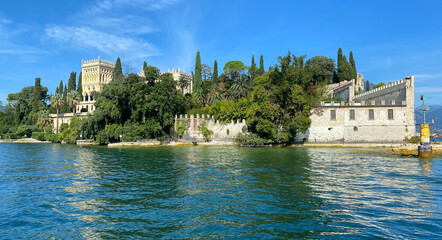 Isola del Garda. Island on Lake Garda, Italy, Europe.