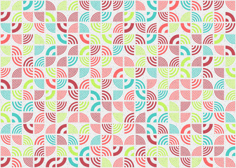Abstract Geometric Pattern generative computational art illustration