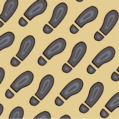 Shoes Print Pattern Background. Social Media Post. Vector Illustration.