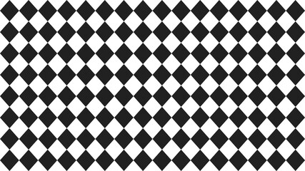 【定番柄】『ハーリキンチェック』背景【白&times;黒】