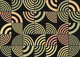 Abstract Geometric Pattern generative computational art illustration