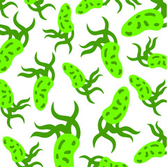 Obraz premium Virus Pattern Background. Social Media Post. Vector Illustration.