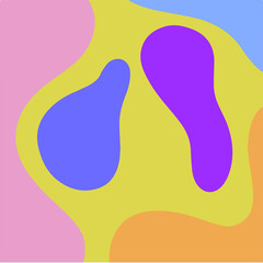 Colorful Abstract Background. Social Media Post. Vector Illustration.