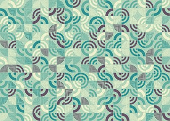 Abstract Geometric Pattern generative computational art illustration