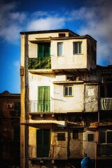 Palermo Inner City on a warm October autumn day on Sicily, Italy