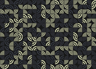 Abstract Geometric Pattern generative computational art illustration