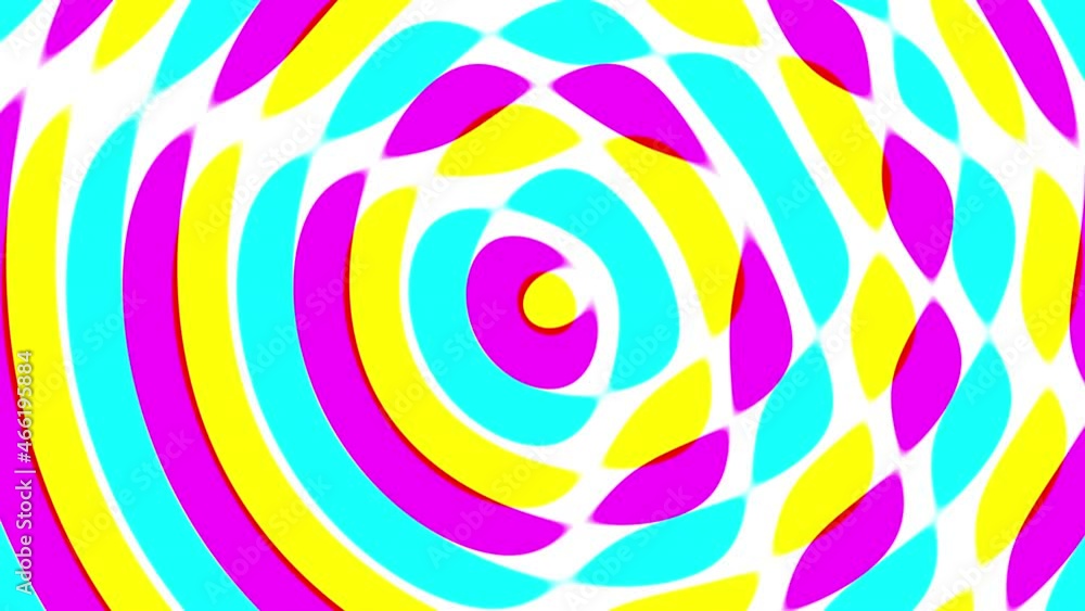 Poster abstract colorful circle with hypnotic spinning motion, computer generated. 3d rendering of vortex b