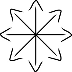 Concentric, Radial, Radiating arrows. Black circular arrow. Hand draw design element. Isolated on white background. Vector illustration. 