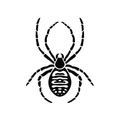 Tarantula Logo Symbol. Stencil Design. Tattoo Vector Illustration.