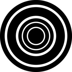 black and white target