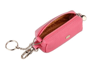 Pink housekeeper female leather expensive briefcase