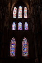 stained glass window in church