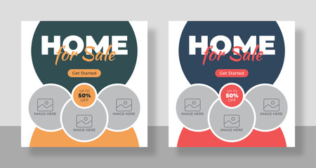 Real estate social media post template