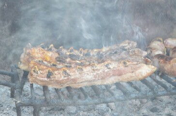asado argentino, asado de vaca, asado, barbecue, carne asada