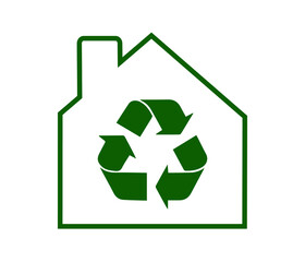 Eco-friendly house. Eco house real estate symbol. editable vector, illustration.
