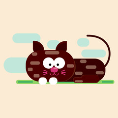 brown cat