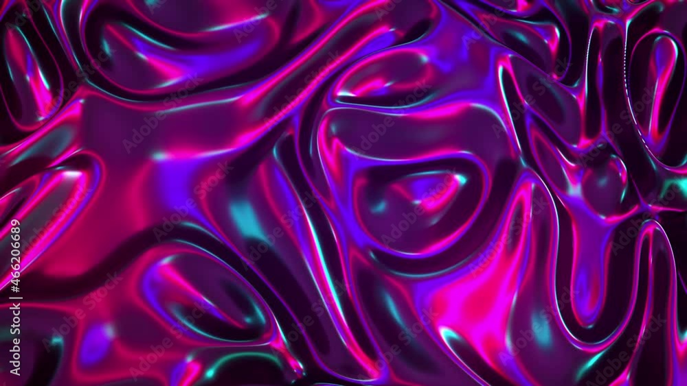 Aufkleber computer generated realistic background of weaving iridescent fabric, 3d rendering background