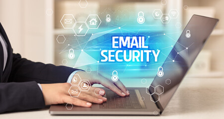 internet security and data protection concept