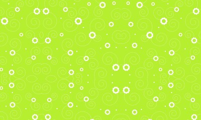 Floral texture pattern for textile and ceramic tiles interior design with green and white color