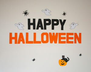 Photo of halloween pumpkin autumn holiday paper decoration