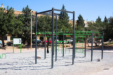 Recreational area where you can perform outdoor crossfit