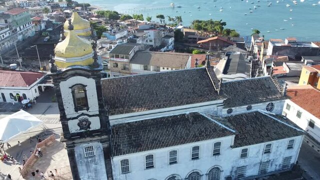 salvador, bahia, brazil - october 29, 2021: View of the Basilica of Senhor do Bonfim, popularly known as Igreja do Bonfim, in the city of Salvador.