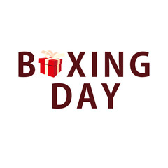 boxing day lettering
