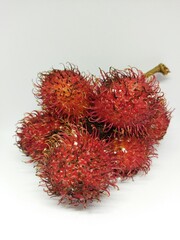 rambutan on white background