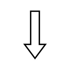 Down Arrow Icon Vector