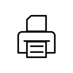 Printer Machine Icon Vector