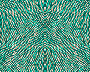 Seamless pattern with abstract organic lines in 4 colors