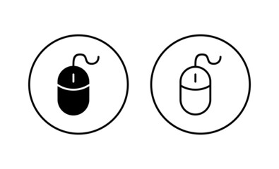 Mouse icons set. click sign and symbol. pointer icon vector.