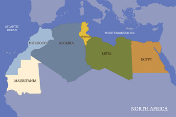 North Africa map