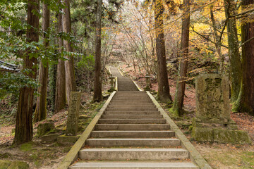 EOSRP.広島佛通寺、疲れそうな階段。