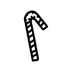 plastic straw line vector doodle simple icon