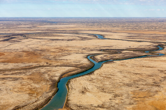 Kati Thanda Lake Eyre, South Australia, Australia, aerial photography showing textures and patterns of outback Australia