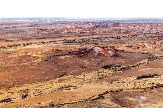 Anna Creek Painted Hills, South Australia, Australia aerial photography showing Australia's outback landscape with its textures and colours