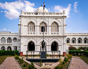 Mahatma Gandhi memorial museum building in Madurai, India.