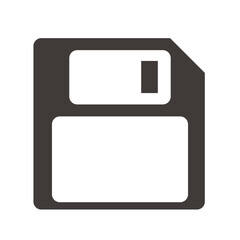 フロッピーディスクのイラスト。
データを保存するコンセプト。