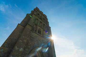 St Michael's Tower on Glastonbury Tor, England