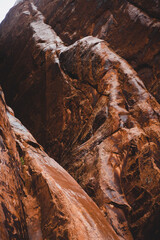 sandstone fins after rain