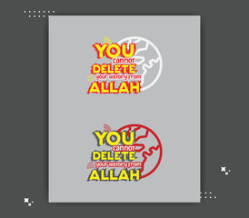 Creative T-Shirt Sticker Vector Text Design Templates