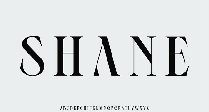 Shane. the luxury and elegant font glamour style	

