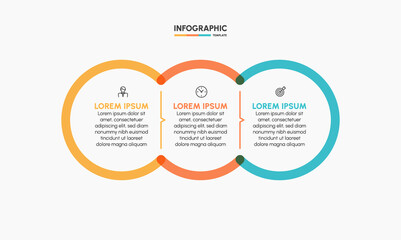 Business infographic timeline icons designed for abstract background template