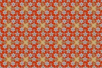 seamless pano pattern on colorful backround with golden elements