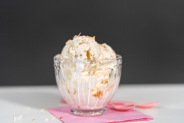 Coconut ice cream