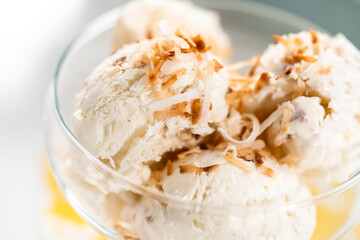 Coconut ice cream